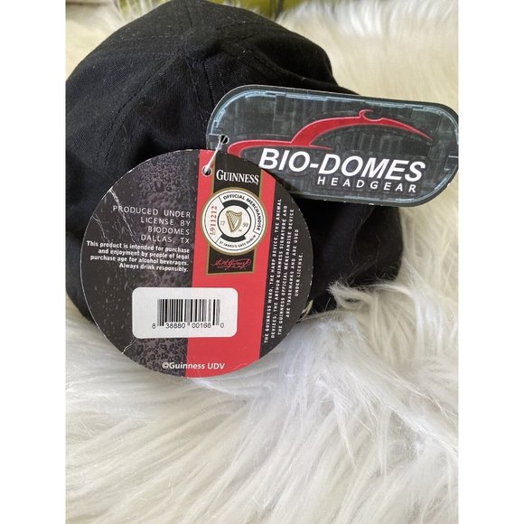 Vintage '95 Guinness Beer Extra Stout 1759 Baseball Cap Hat Black OS Stretch Fit - Picture 9 of 12